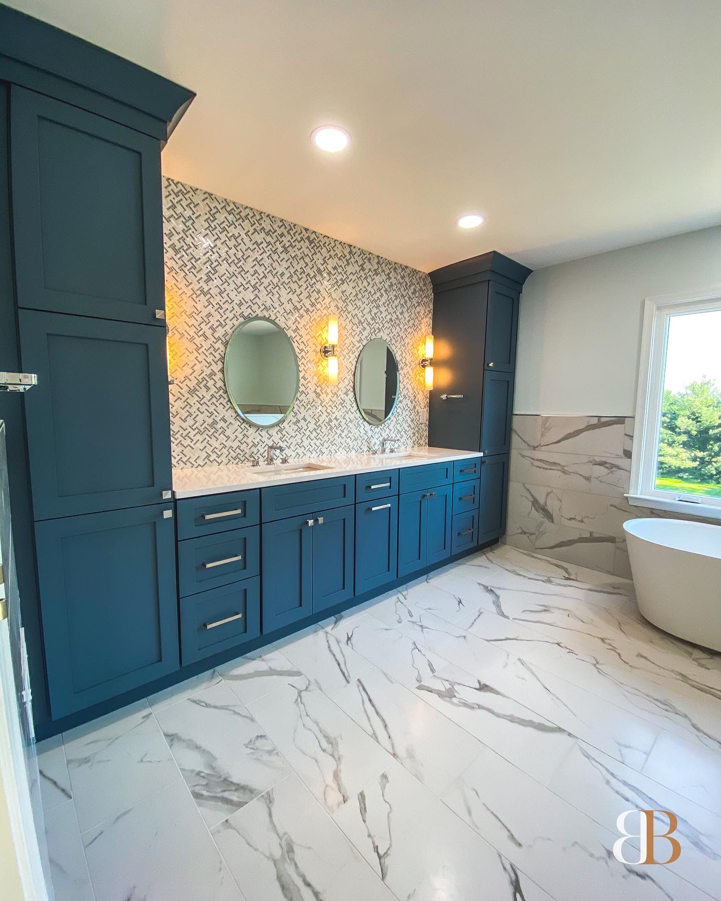Contemporary bathroom remodel in Doylestown by B&B Associates Creations — photo 8